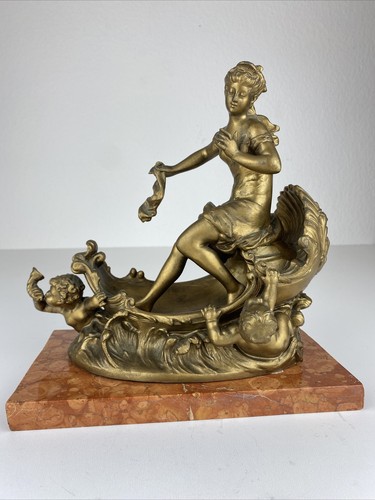 Alte metall marmor - metall, figur