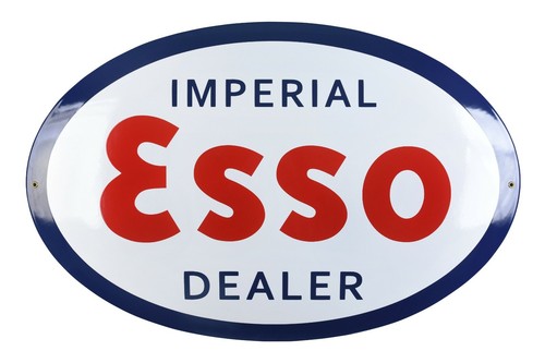 Schild logo esso emaille - logo,