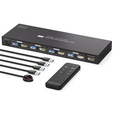 KVM Switch 4 PC 1 Monitor HDMI