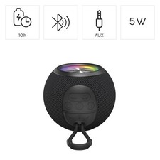 Hama Bluetooth Lautsprecher 5W Sound tragbar LED TWS 3,5mm Klinke AUX + microSD
