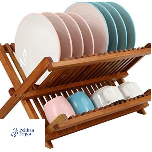 Teak geschirrständer etagen - 2,