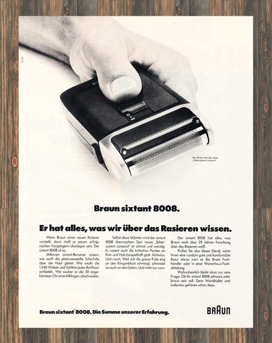 Braun sixtant 8008 - , reklame