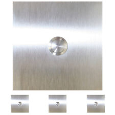 Klingel Türklingel Edelstahl Klingelknopf Türknopf 10 x 10 cm Gravur Beleuchtung