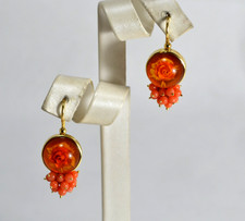 Earrings Silver 925 Golden