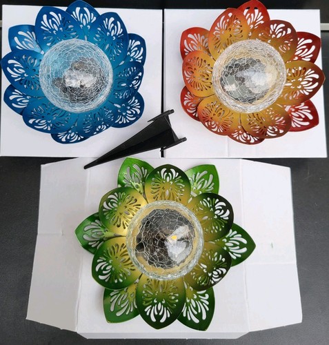 3er set led solarleuchte - led,
