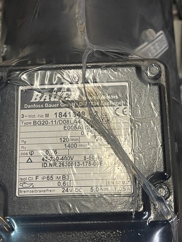 Bauer getriebemotor 37 - bg, 20-37