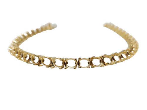 14k gold 4x5 oval tennis - gold,