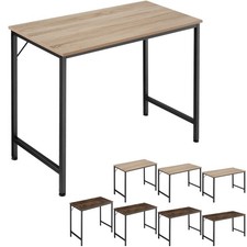 Schreibtisch Computertisch Büro Tisch 80/100/120/140 cm Holz + Metall Industrie