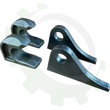 2x Satz Koppelhaken + Verriegelung EURO  Fanghaken Euroaufnahme Frontlader NEU