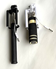 2x Selfie Stick Stange Teleskop Selfiestick Auslöser Smartphone *NEU*