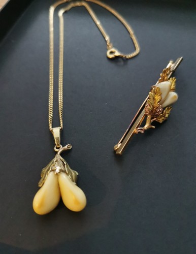 Goldschmuck set aus 585er - aus, gold