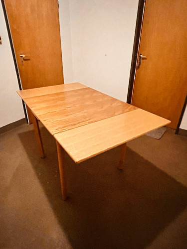 Ausziehbarer holz esstisch - ausziehbarer, holz-esstisch