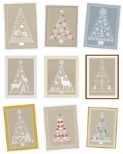 Farbiges Kreuzstichmuster als