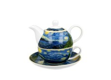 DUO Tea for One Set van Gogh Starry Night Porzellan 0,35 L mit Geschenkbox