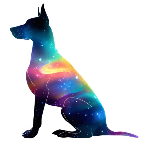 Sticker hund aurora - 2x,