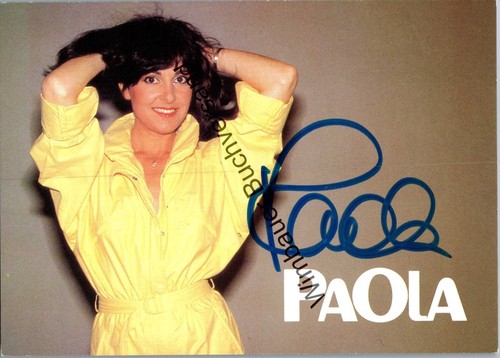 Original autogramm paola felix - original,