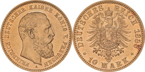 Preußen mark 1888 247 - mark, j.