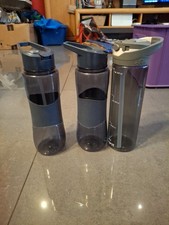 Trinkflasche Plastik Strohhlam To Go Wanderflasche