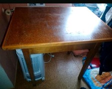 Vintage alter Holztisch mit Schublade gut erhalten 