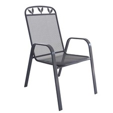 Metallstuhl - eisengrau -