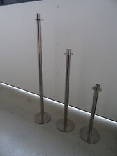 3 Kerzenständer, Edelstahl Designerteil, 45+65+85 cm, sehr schön