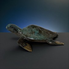 Bronze Schildkröte Indonesien – Glücksbringer & Feng Shui Figur 16 cm