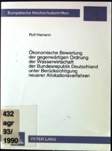 ökonomische bewertung der - Ökonomische,