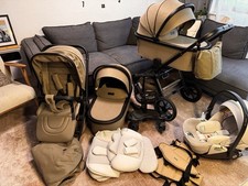 5in1 Moon Kinderwagen 2024 Sportsitz, 2 Babywannen,Cybex Babyschale, Mitfahrbret