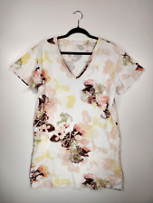 Calida Damen Oversize Sleepshirt Blumen Design weiß Gr. S  / A+ Zustand