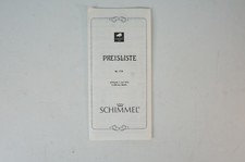 Preisliste 1979 Schimmel