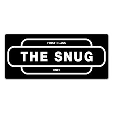 Metall Wandschild - The Snug -