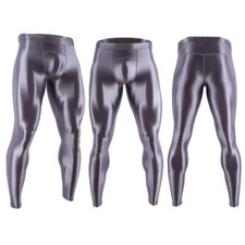 Herren Oil Shiny Hosen Sport