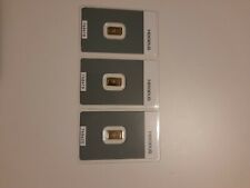 Goldbarren heraeus 3x1 Gramm Feingold 999.9 mit Blister