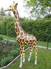 Baby Giraffe XXL lebensgross 2,10m Garten Wild Deko Tierfigur Gartendekoration