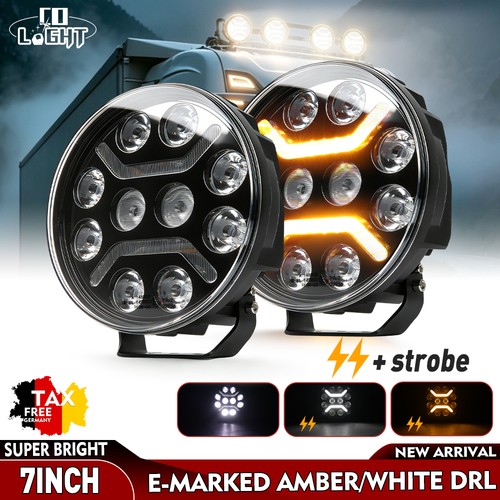 Led zusatzscheinwerfer rund - led,