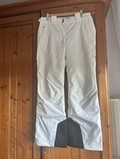 Lasse Kjus Skihose Weiß Gr. 164 . Abnehmbare Hosenträger.
