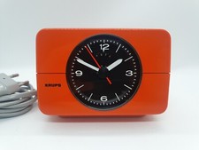 KRUPS Wecker Comfortime 3 TYP 672  ORANGE Vintage Alarm Clock Space Age
