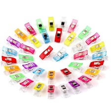 Stoffklammern, Nähclips, Mehrfarbig, Nähzubehör, Kurzwaren, 60 Stück