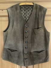 Trachten Herren Lederweste