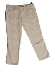 Prada 3/4 Anzugs Hose schlichter Stil  Business Crop Capri Pants Beige Sommer 38