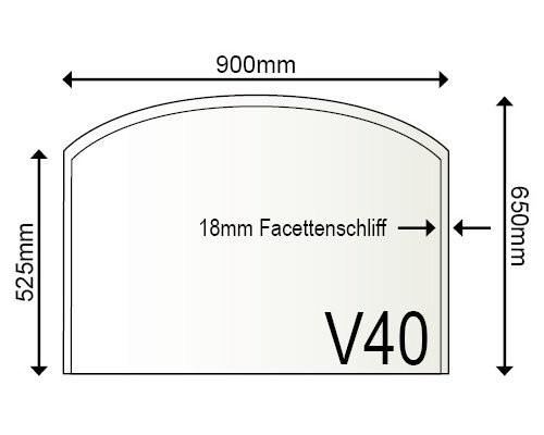 Glasbodenplatte vorleger v40 - glasbodenplatte,