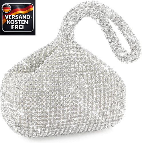 Damen abendtasche mit strass - mit,
