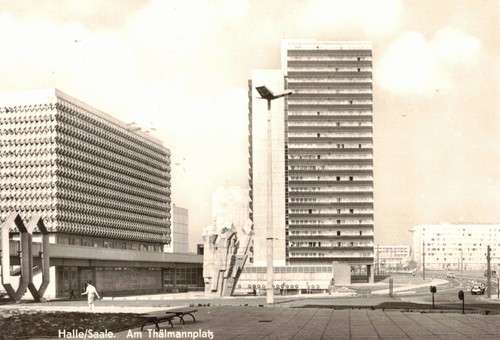 Neue ansichtskarte halle - ansichtskarte,