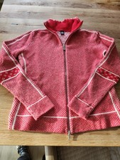 Strickjacke Damen Bogner Fire & Ice GR. 40 Norwegermuster rot weiß
