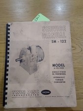 Twin Disc Incorporated Hydraulic Torque Converted Service Manual SM 122