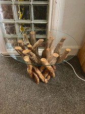 Treibholz Couchtisch rund mit