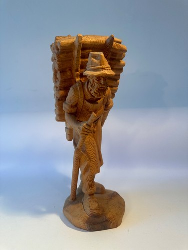 Holzfigur geschnitzt alpen - holzfigur,