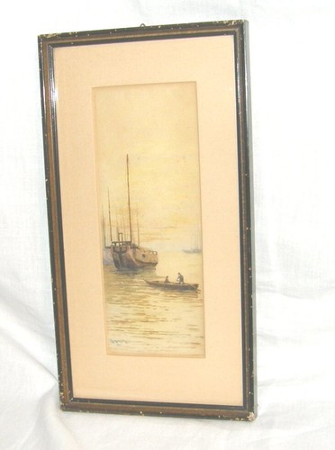 Kleines aquarell segelschiff - kleines, **segelschiff