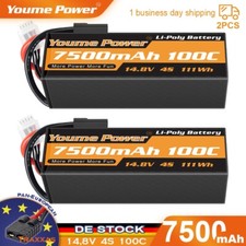 2Stück 14,8V 4S 7500mAh Lipo