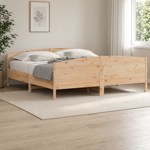 Massivholz bett kiefer natur - massivholz,